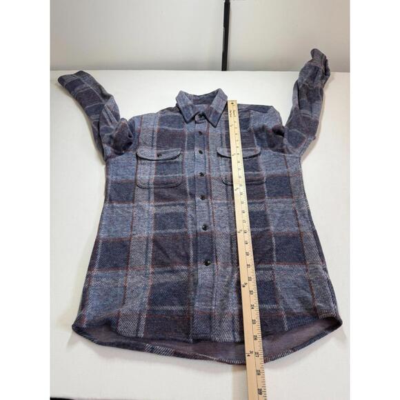 Faherty Legend Ultrasoft Sweater Button Down Shirt Blue Plaid Small - Picture 7 of 7
